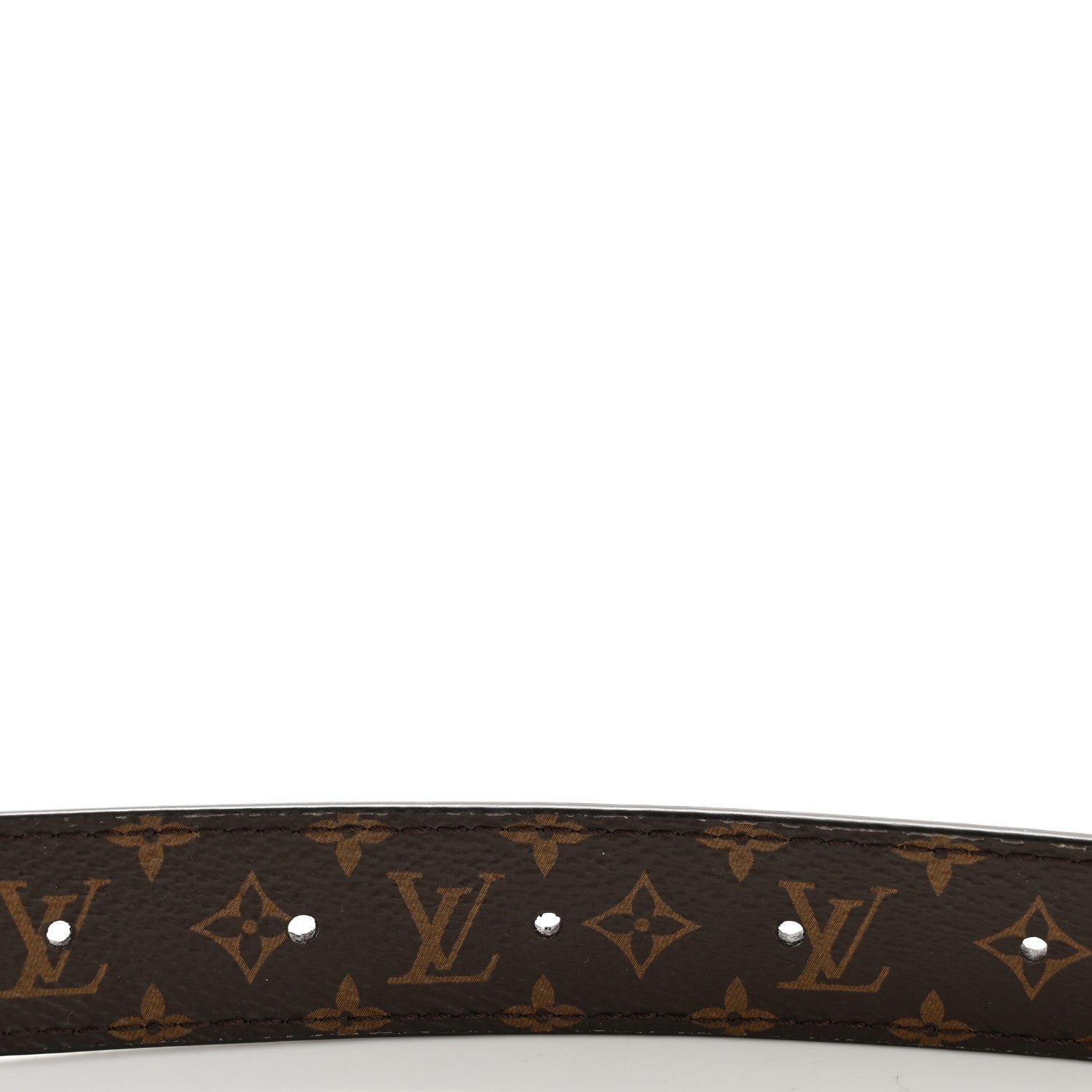 Louis Vuitton Calfskin Monogram 25mm LV Iconic Reversible Belt 85 34 Black 3 of 7
