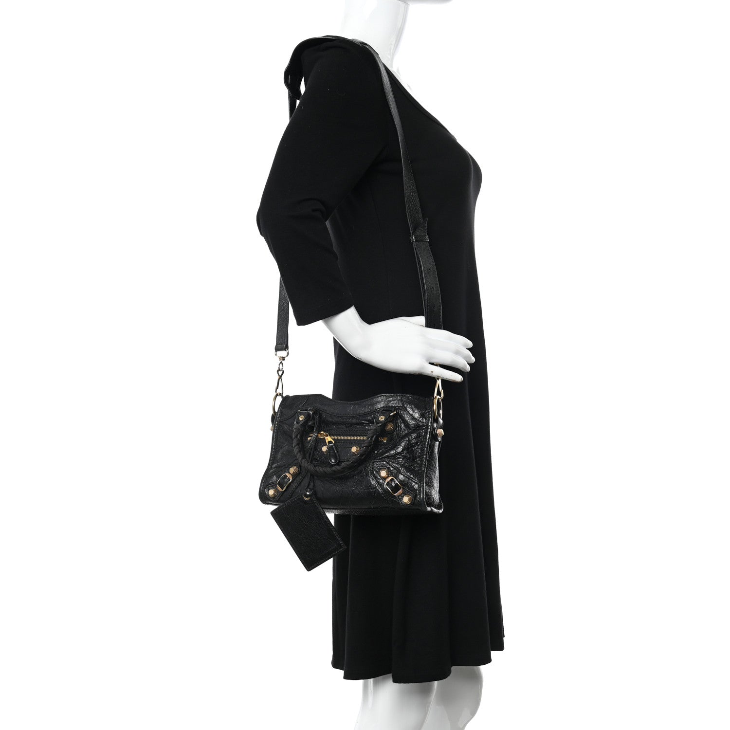 Balenciaga Agneau Giant 12 Gold Hardware Mini City Black 2 of 14