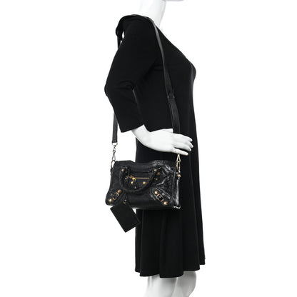 Balenciaga Agneau Giant 12 Gold Hardware Mini City Black 2 of 14