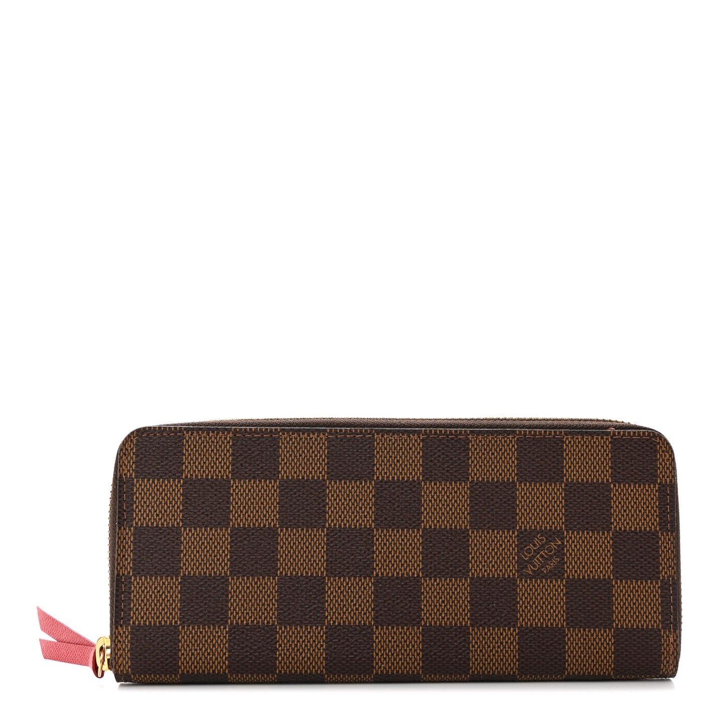 Damier Ebene Clemence Wallet Cherry