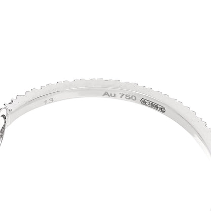 Gucci 18K White Gold Diamond Interlocking G Ring 53 6.25 4 of 6
