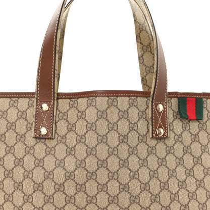 Gucci GG Plus Monogram Medium Signature Web Loop Tote Light Brown 8 of 10