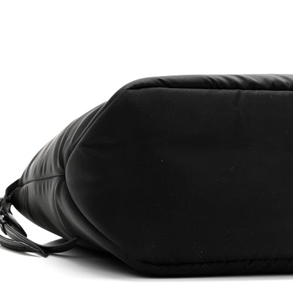 Prada Tessuto Nylon Soft Padded Small Shopping Tote Black 8 of 9