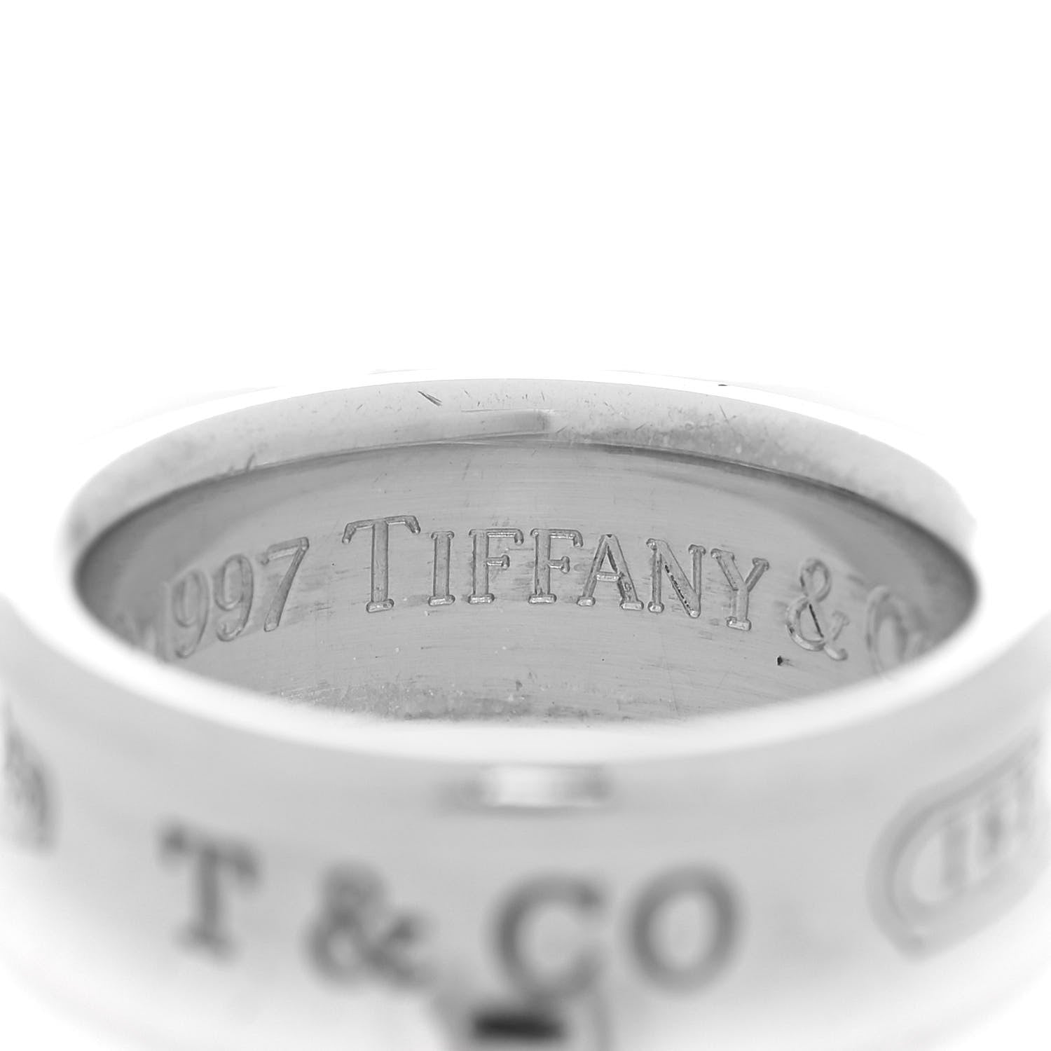Tiffany Sterling Silver 1837 Ring 49 5 4 of 5