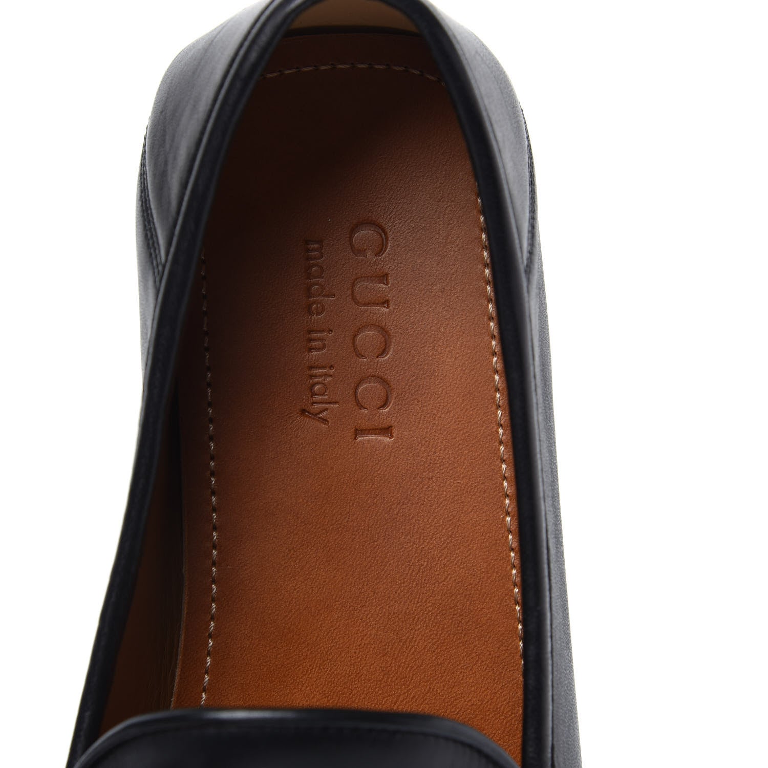 Gucci Nappa Mens Driver Loafers 8 Black 6 of 9