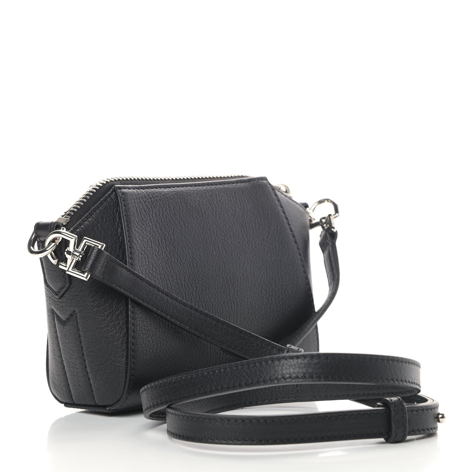 Givenchy Sugar Goatskin Nano Antigona Black 3 of 9
