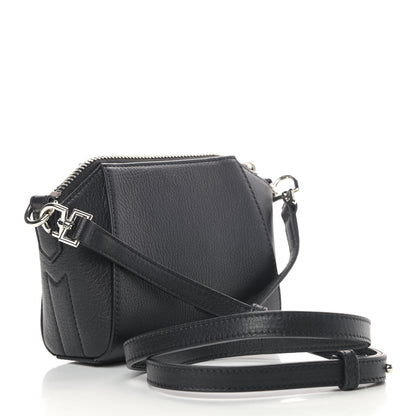 Givenchy Sugar Goatskin Nano Antigona Black 3 of 9