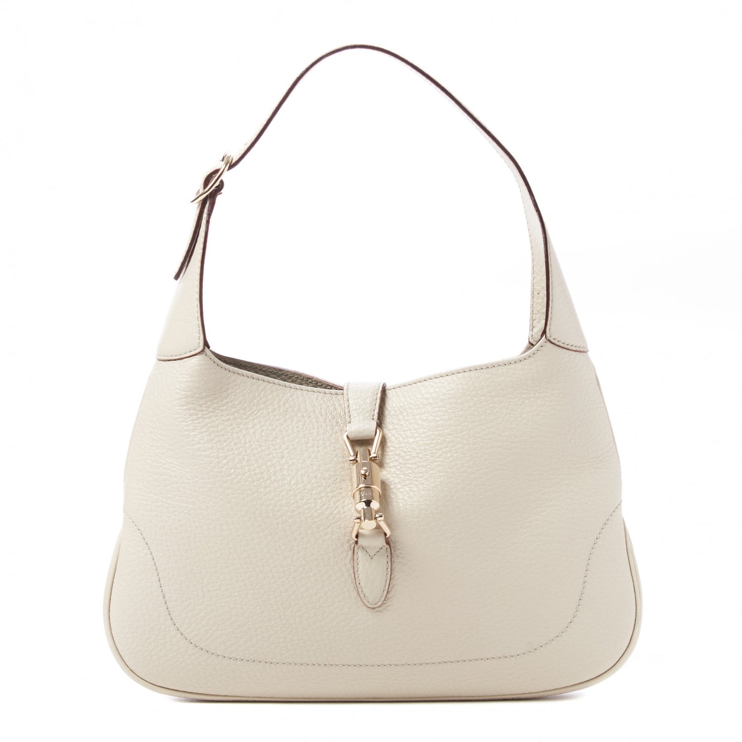 Calfskin Small Jackie O Hobo White