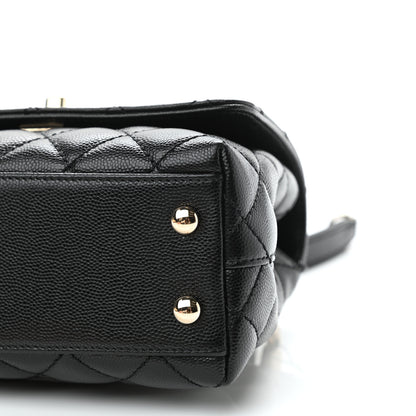 Chanel Caviar Quilted Extra Mini Coco Handle Flap Black 9 of 9