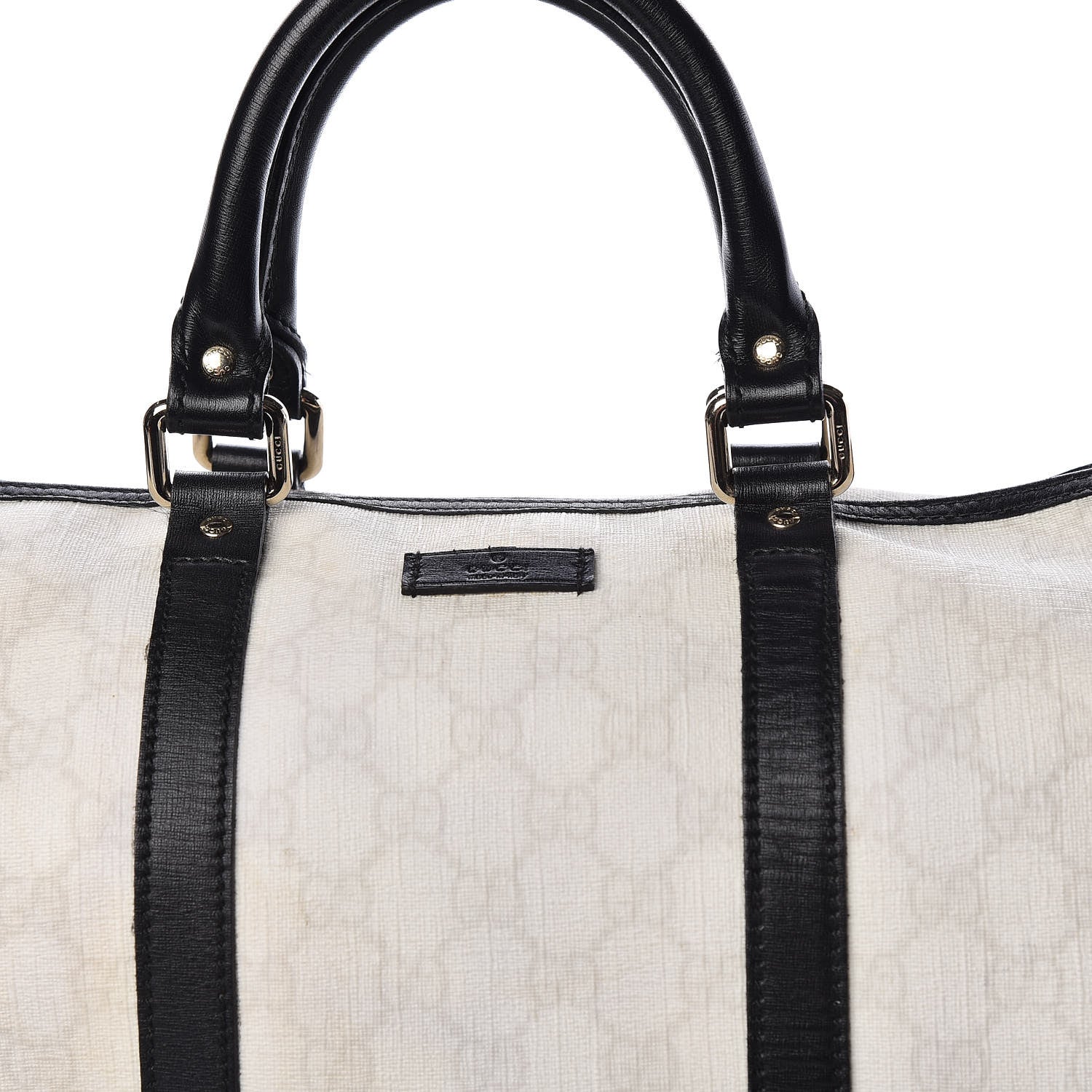 Gucci GG Plus Monogram Medium Joy Boston White Black 17 of 27