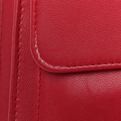 Chanel Lambskin Quilted Large Flap Wallet Dark Pink 10 of 14