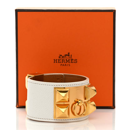 Hermes Epsom Collier De Chien CDC Bracelet S White 7 of 7