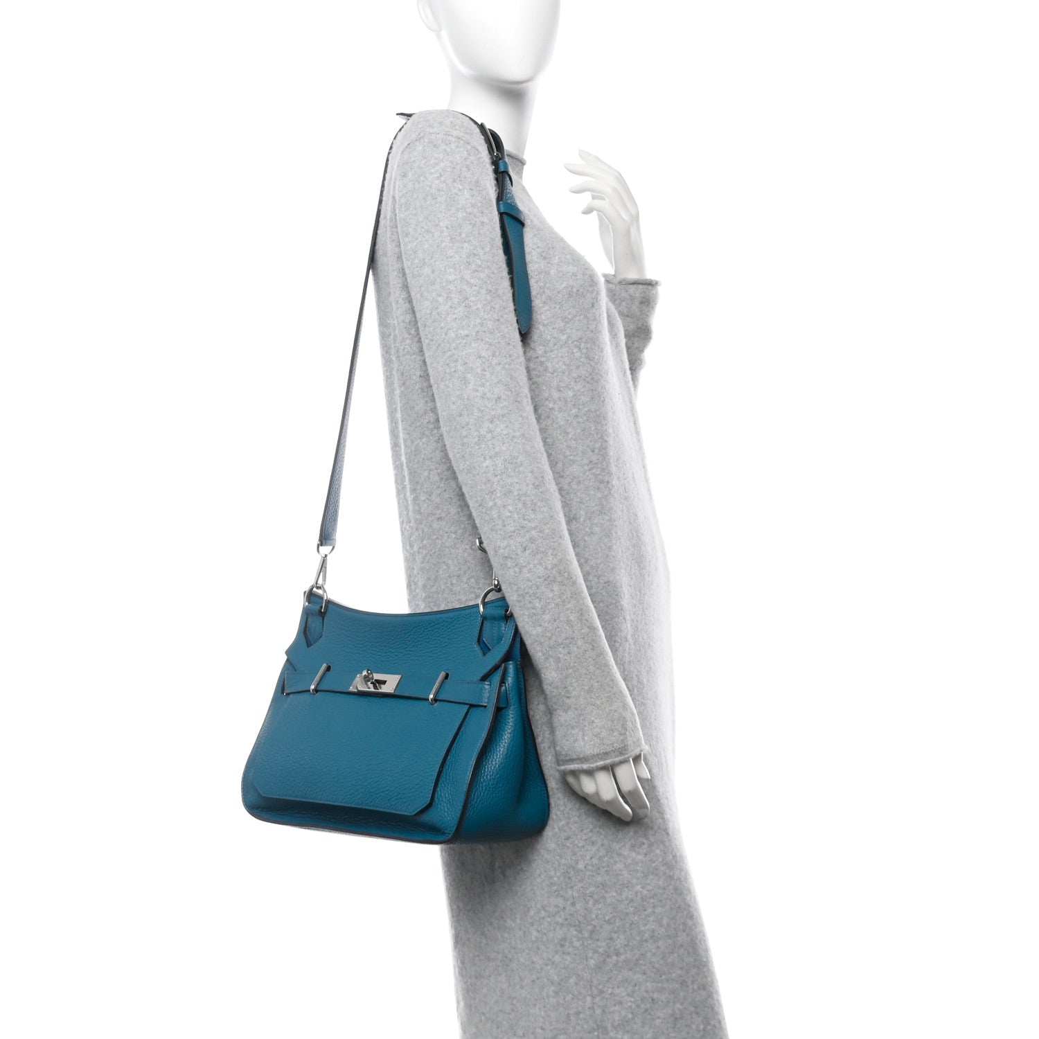 Hermes Taurillon Clemence Jypsiere 31 Bleu Izmir 2 of 21