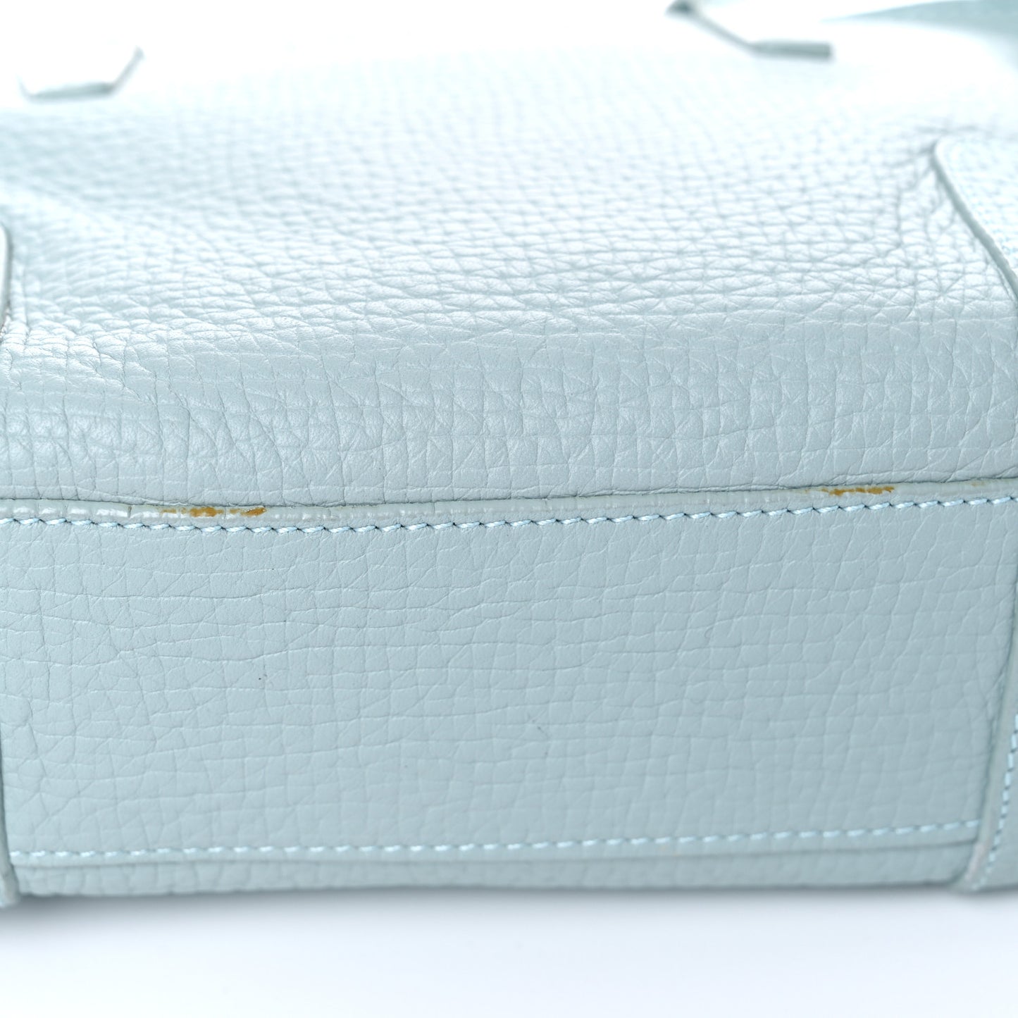 Calfskin Top Handle Bag Light Blue