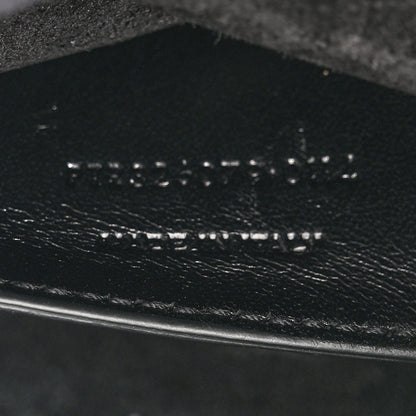 Saint Laurent Textured Metallic Calfskin Classic Monogram Cassandre Clutch Silver 7 of 14