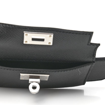 Hermes Swift Epsom Pocket Kelly Shoulder Strap Black 3 of 5