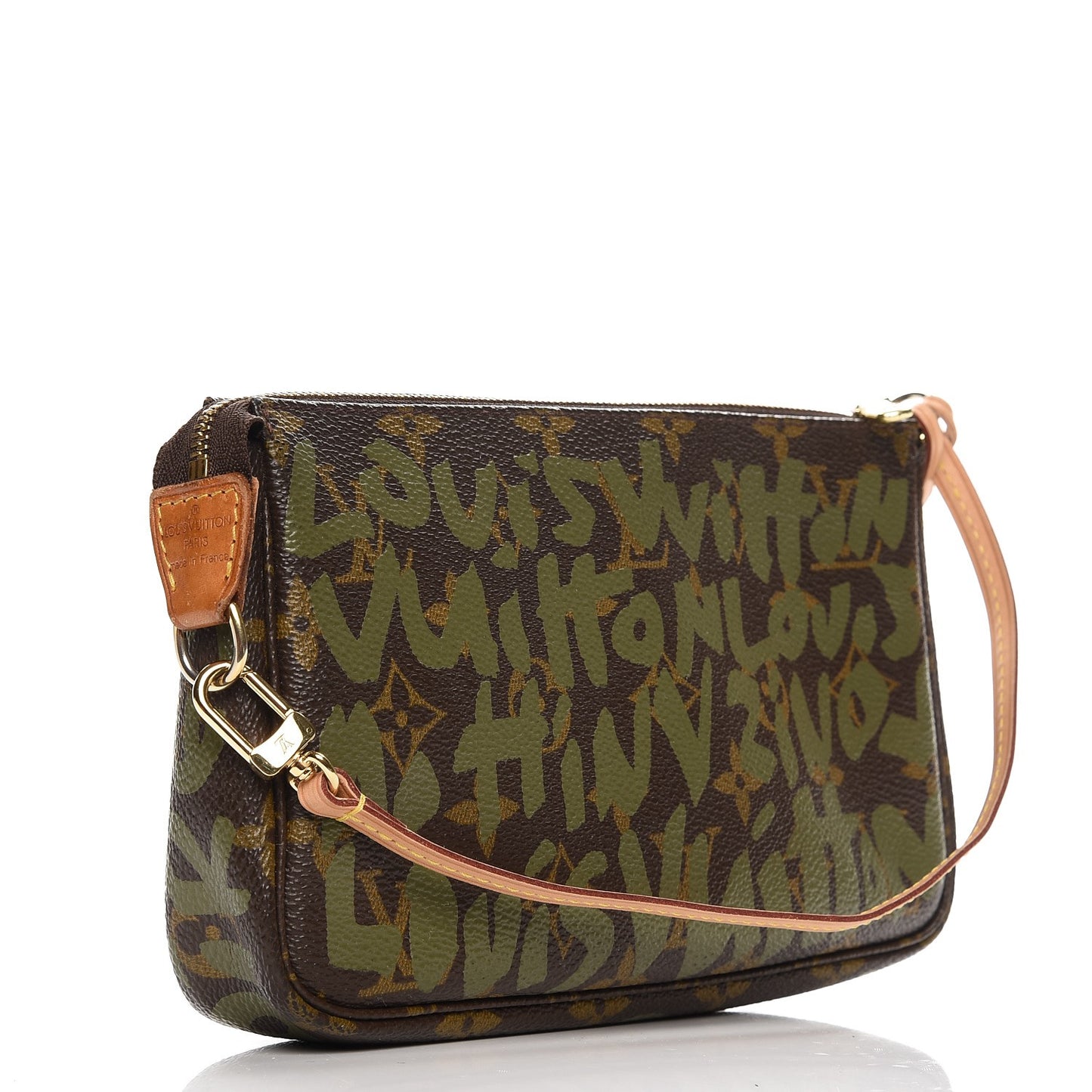 Monogram Graffiti Pochette Accessories Kaki