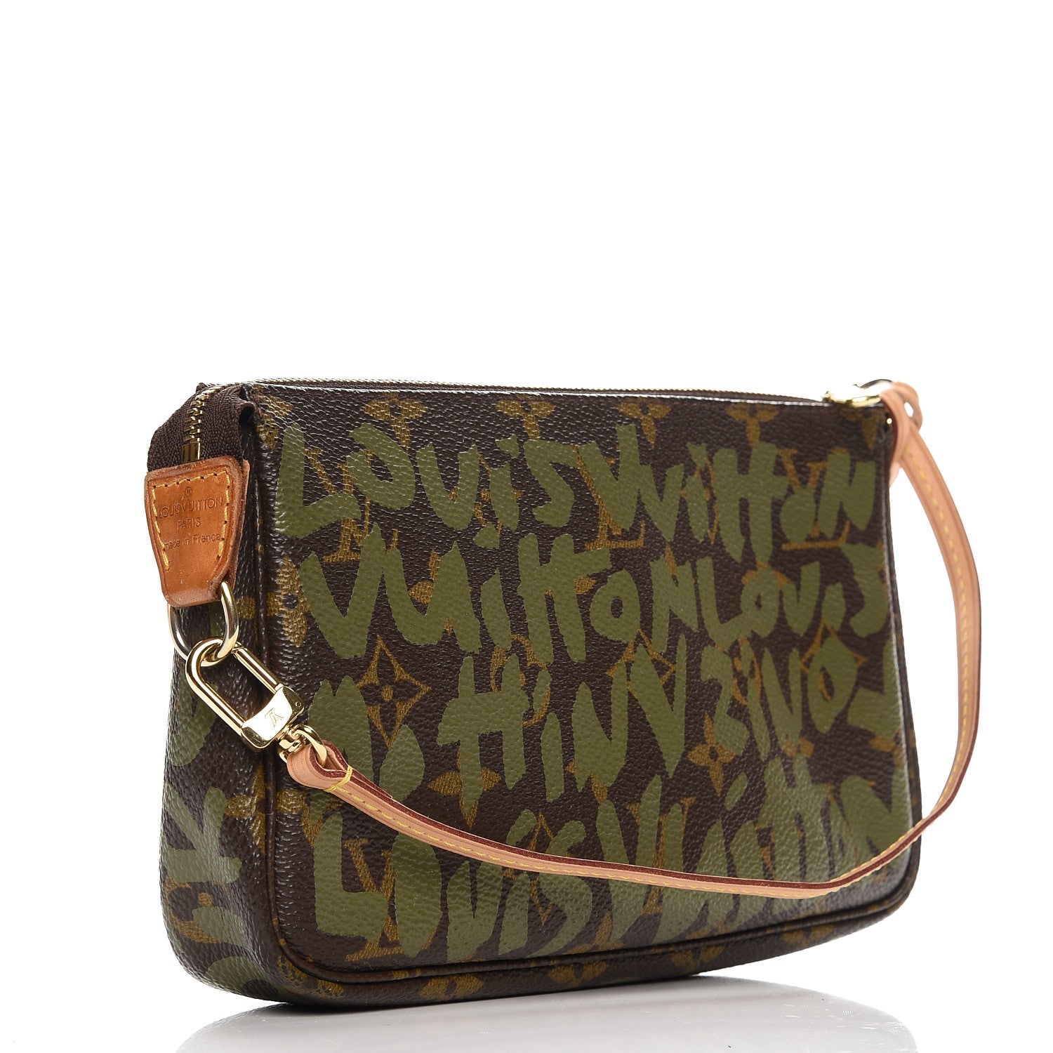 Louis Vuitton Monogram Graffiti Pochette Accessories Kaki 3 of 7