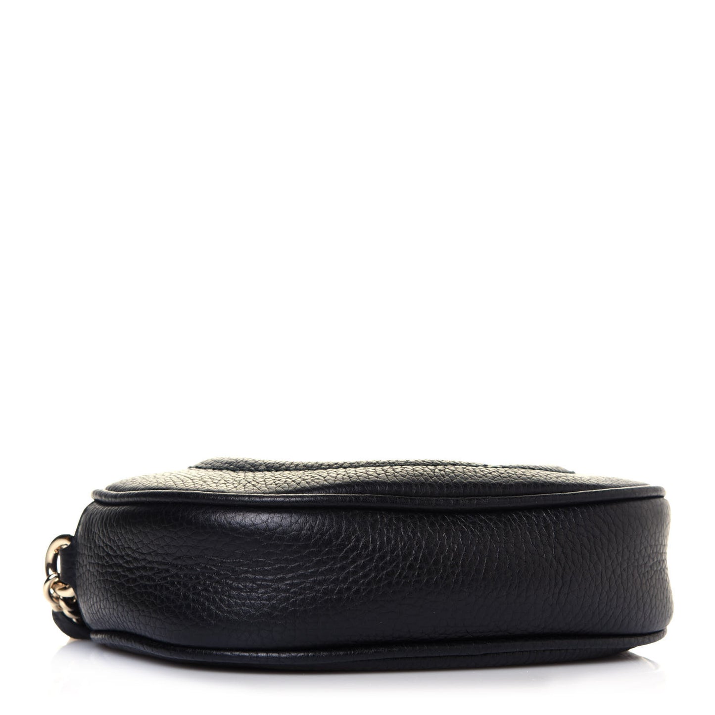 Pebbled Calfskin Mini Soho Chain Bag Black