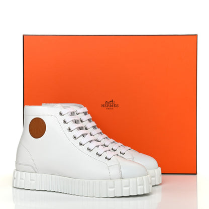 Hermes Calfskin Womens Climb Sneakers 36.5 White 11 of 11