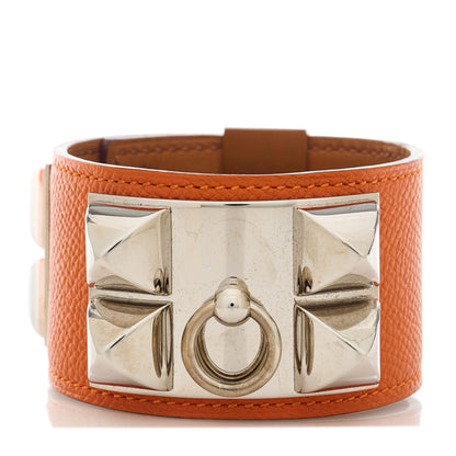 Hermes Epsom Collier De Chien CDC Bracelet S Orange 3 of 11