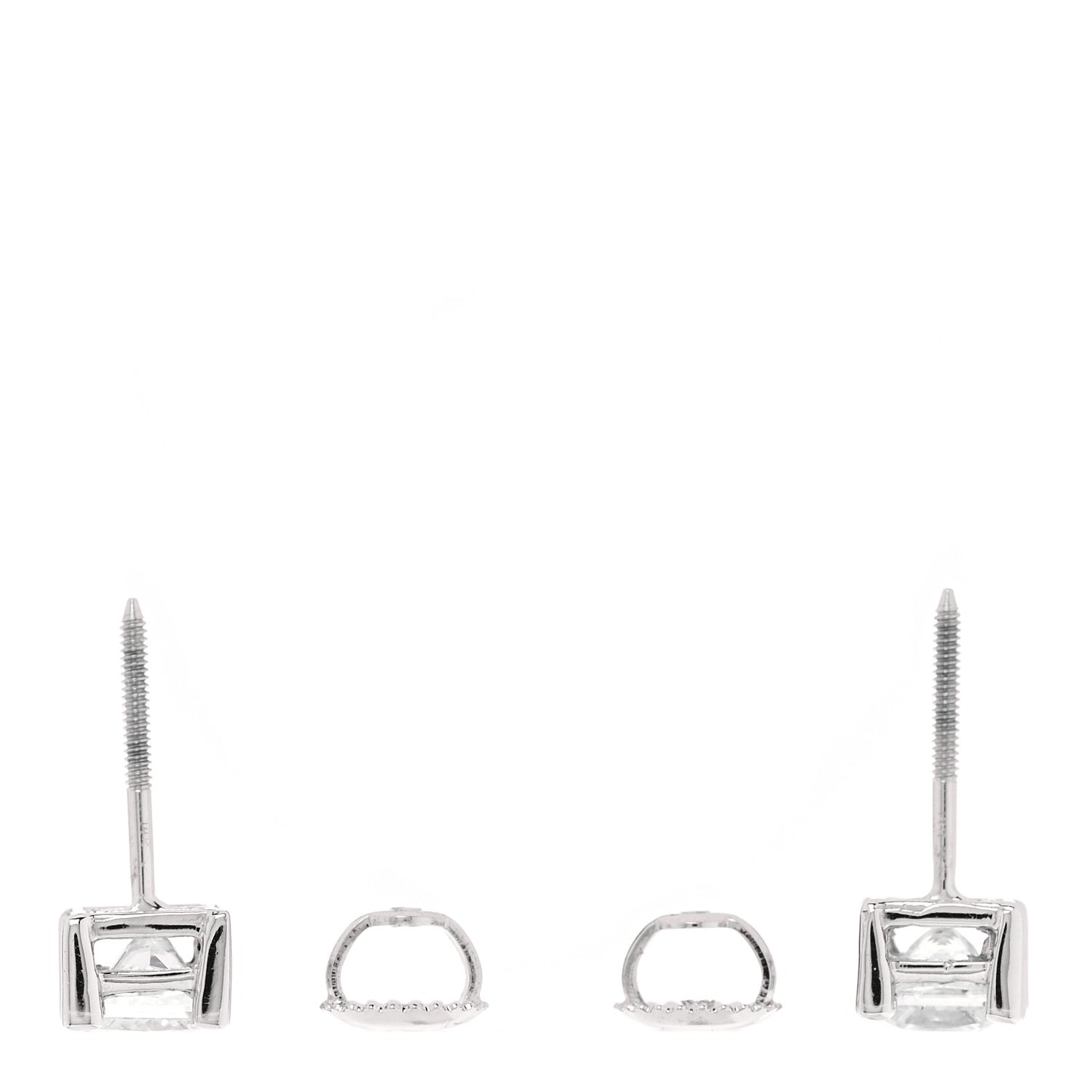 PARKER & WEST BY FASHIONPHILE 14K White Gold Diamond 3.75ctw  Earrings