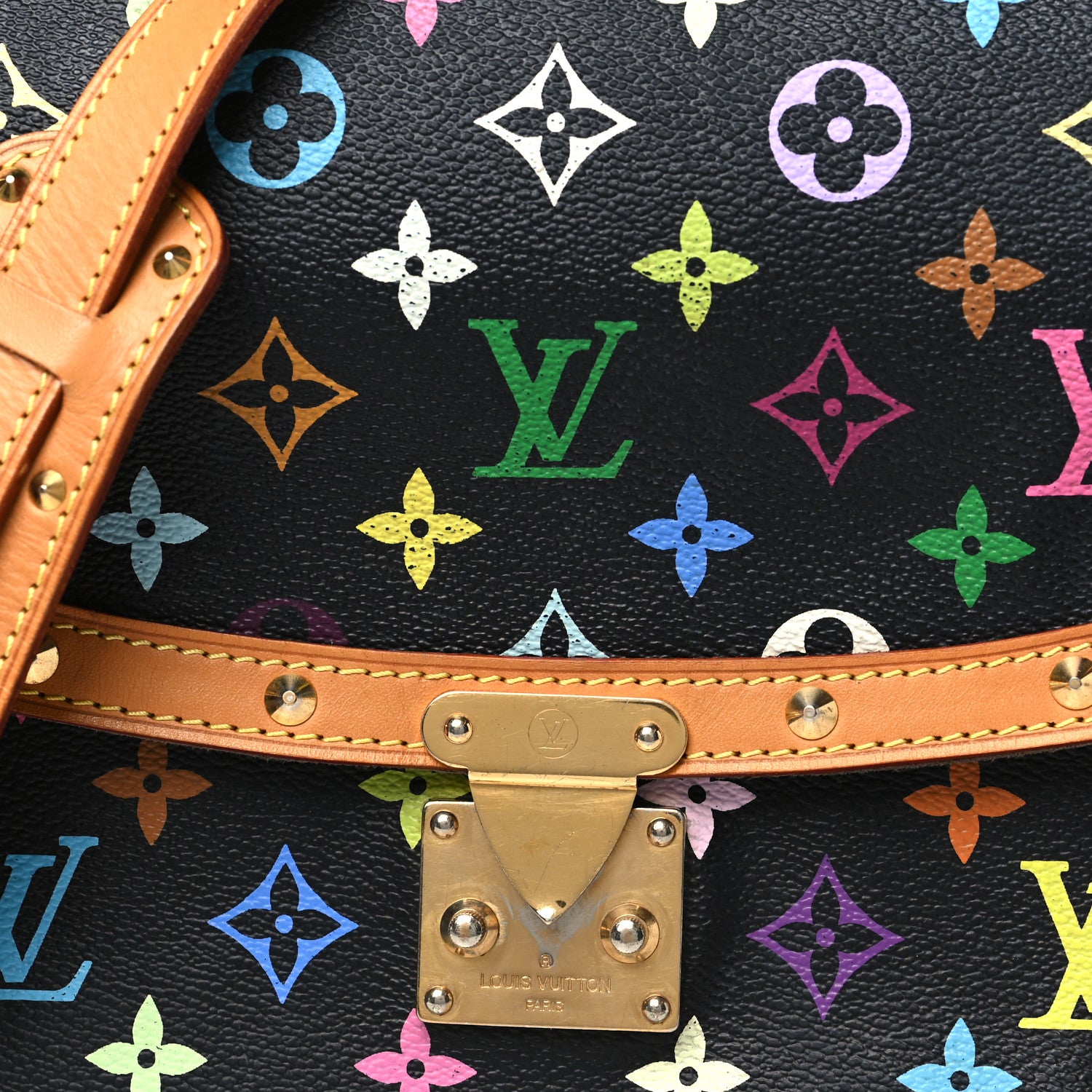 Louis Vuitton Monogram Multicolor Sologne Black 7 of 11
