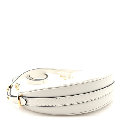 Prada Soft Calfskin Arque Shoulder Bag White 4 of 9
