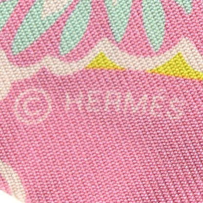 Hermes Silk The Three Graces Twilly Rose Bonbon Canard 4 of 5