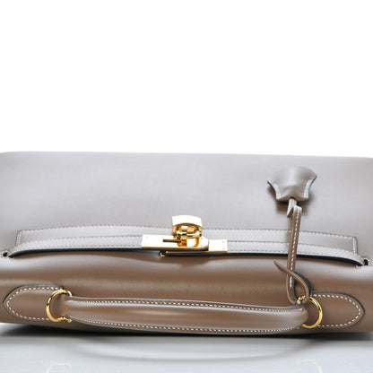 Hermes Tadelakt Sellier Kelly 32 Etoupe 20 of 32