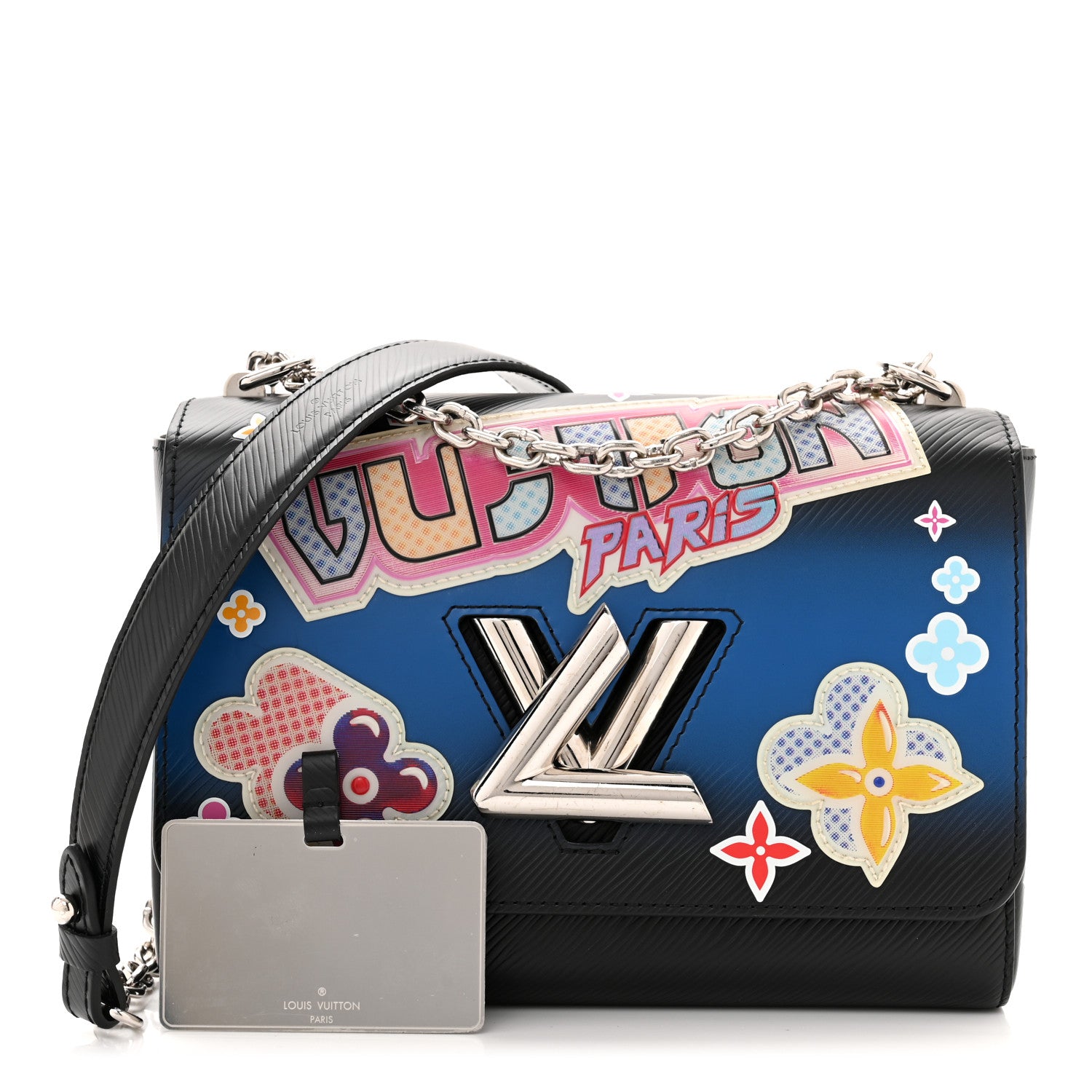 Louis Vuitton Epi Kawai Blossom Twist Shoulder Bag MM Black 1 of 11
