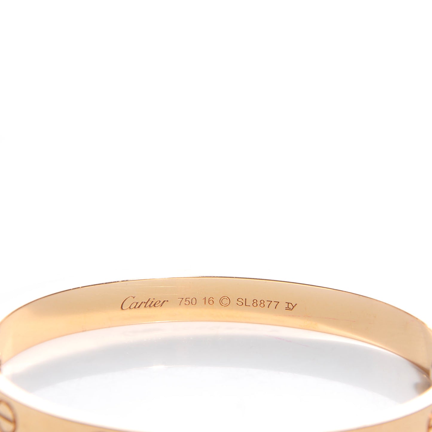 18K Yellow Gold LOVE Bracelet 16