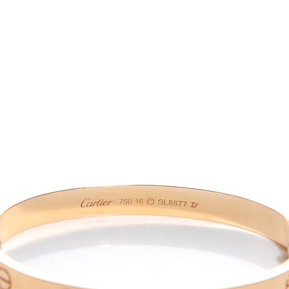 Cartier 18K Yellow Gold LOVE Bracelet 16 4 of 6