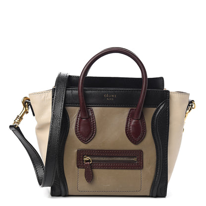 Celine Smooth Calfskin Nano Tri-Color Luggage Grey 1 of 9