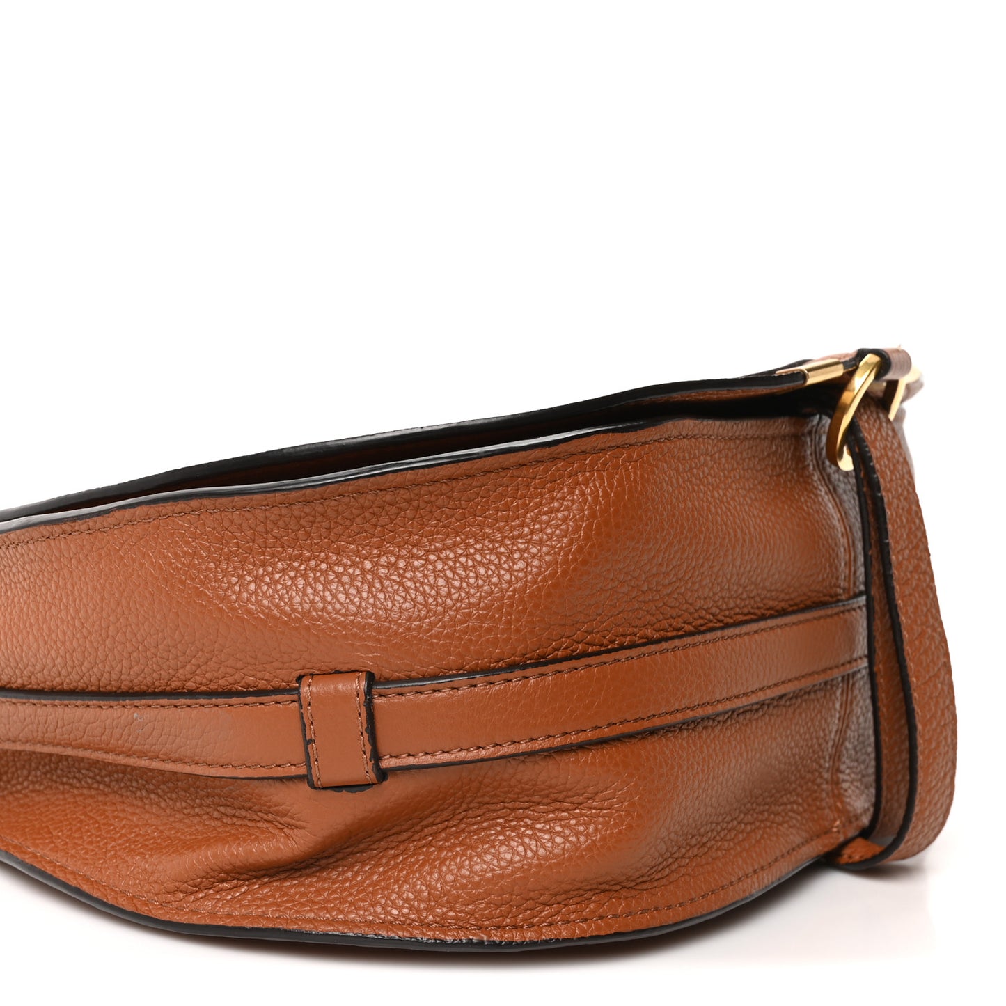 Calfskin Medium Marcie Round Crossbody Bag Tan
