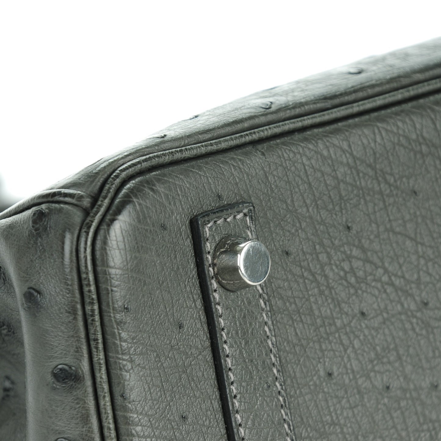 Ostrich Birkin 30 Graphite