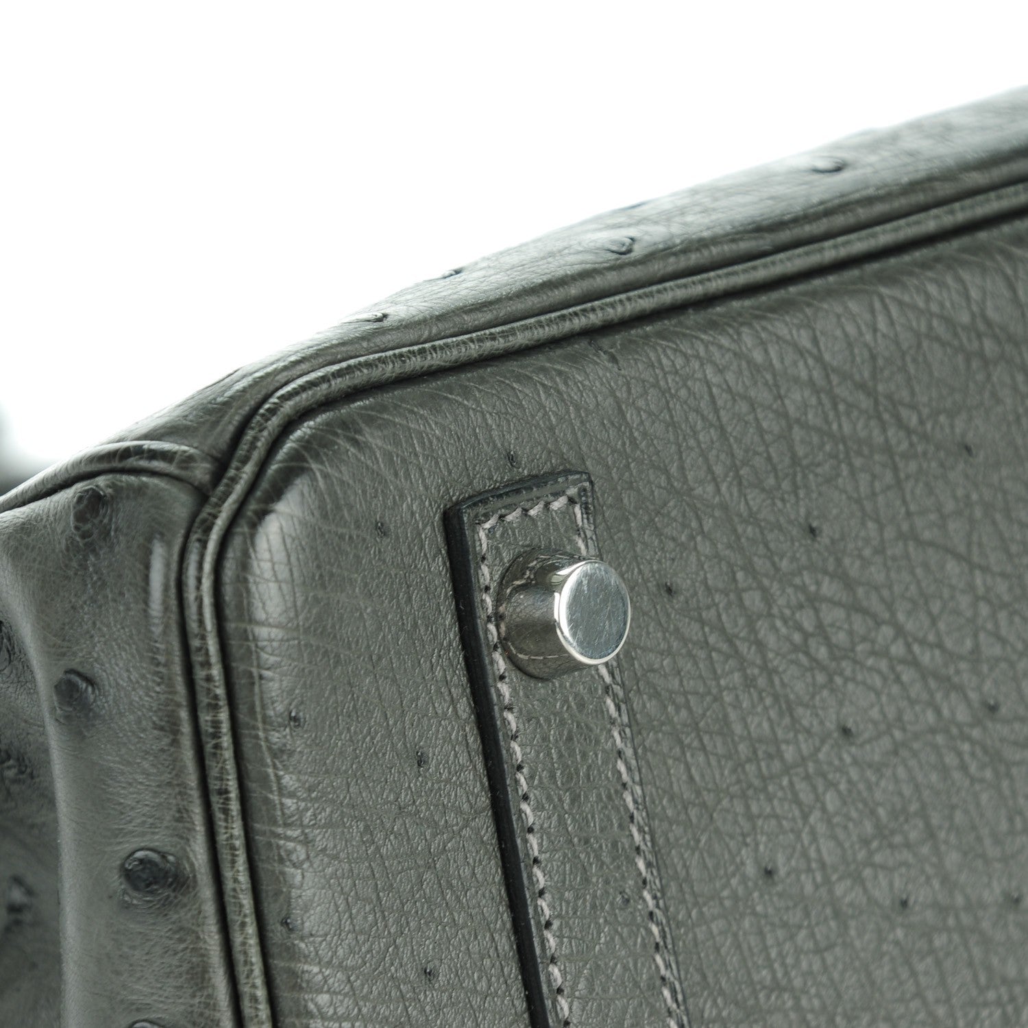 Hermes Ostrich Birkin 30 Graphite 7 of 27