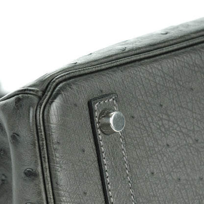 Hermes Ostrich Birkin 30 Graphite 7 of 27