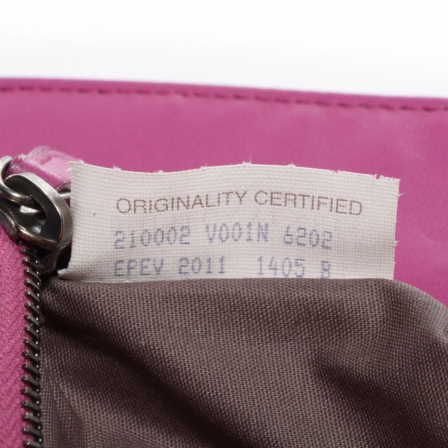 Nappa Intrecciato Double Zip Clutch Wallet Ametista