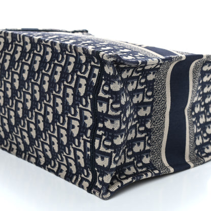 Christian Dior Oblique Medium Book Tote Blue Multicolor 7 of 9