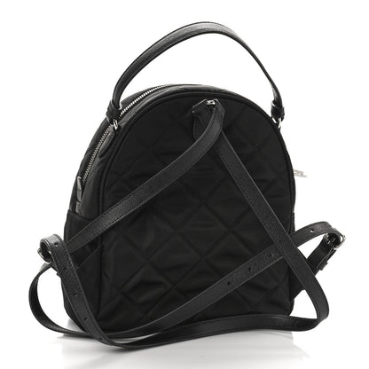 Prada Nylon Tessuto Impuntu Quilted Backpack Black 3 of 8