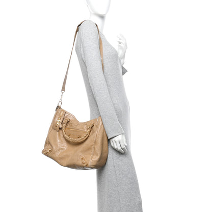 Balenciaga Agneau Giant 12 Gold Hardware Velo  Beige 2 of 10