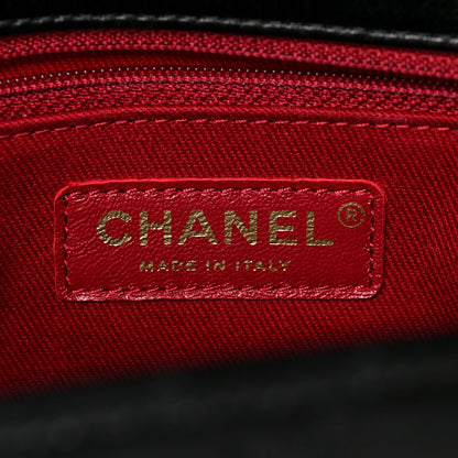 Chanel Calfskin Chevron Quilted Medium Coco Handle Flap Black 7 of 8