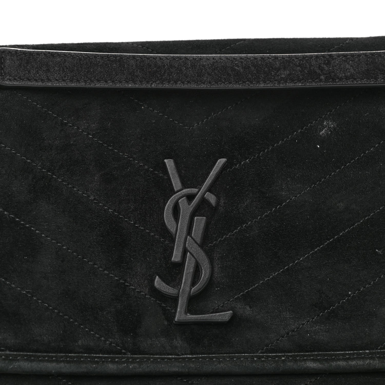 Saint Laurent Suede Monogram Medium Niki Chain Satchel Black 9 of 13
