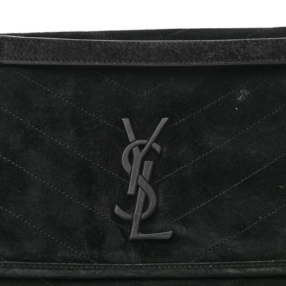 Saint Laurent Suede Monogram Medium Niki Chain Satchel Black 9 of 13