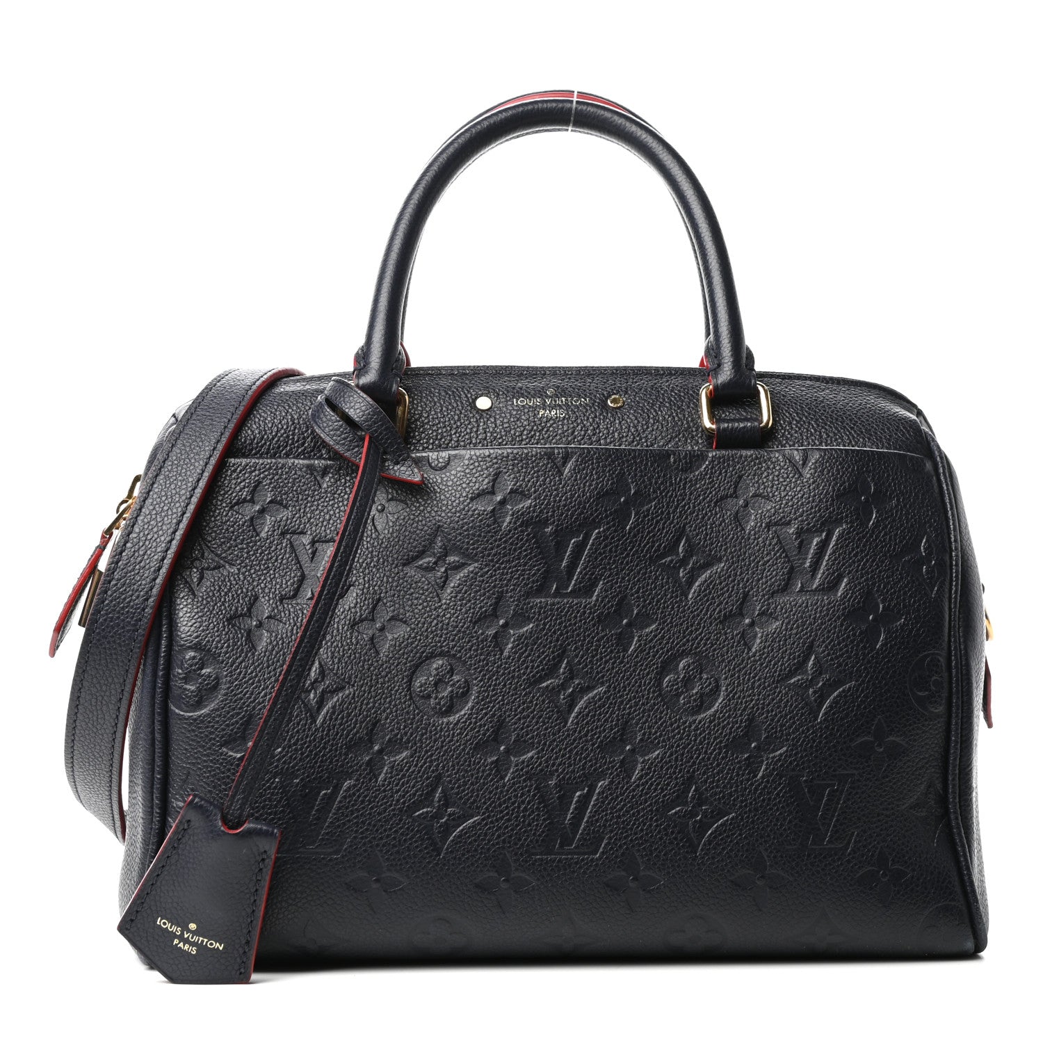 Louis Vuitton Empreinte Speedy Bandouliere 25 NM Marine Rouge 1 of 8