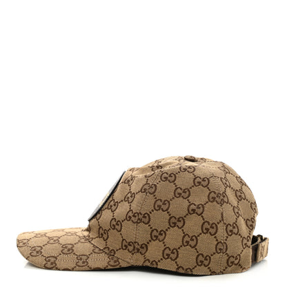 Gucci Monogram Textured Dollar Calfskin Zeno Baseball Hat L Beige 4 of 9