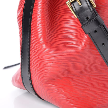 Louis Vuitton Epi Petit Bi-Color Noe Castillan Red Black 8 of 12