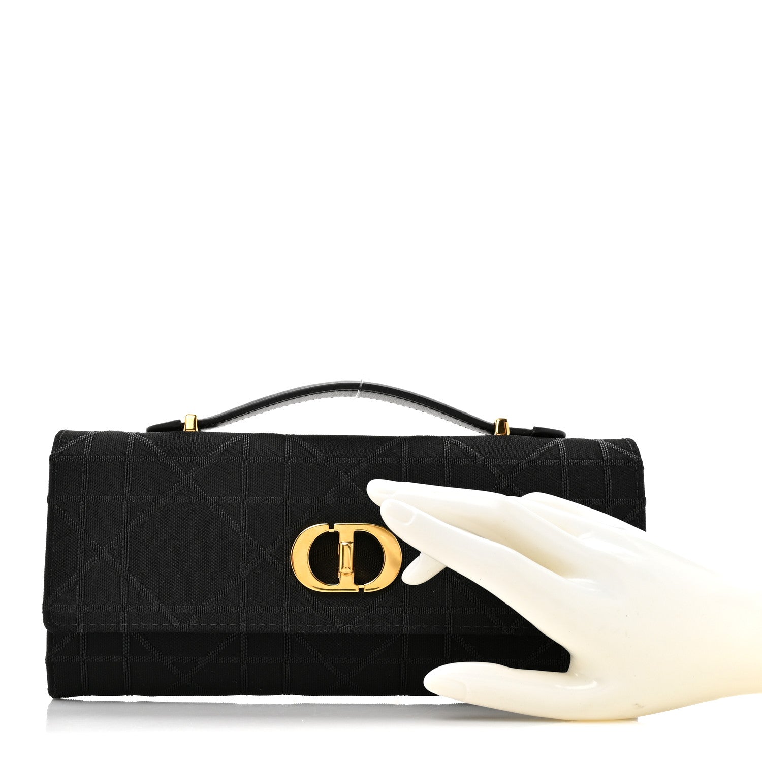 Christian Dior Technical Fabric Macrocannage Miss Caro Top Handle