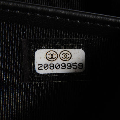 Chanel Lambskin Chevron Zip Wallet Black 8 of 9